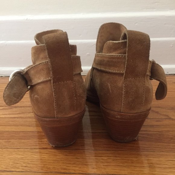 Rag & Bone Camel Suede Sullivan Booties 38.5 - Picture 3 of 4